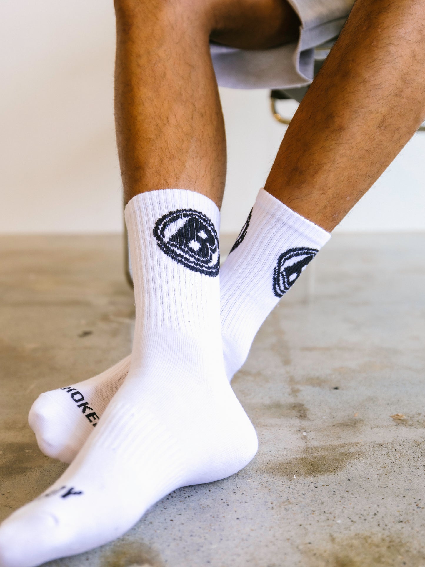 BROKEBOY 3D (B) SOCKS WHITE