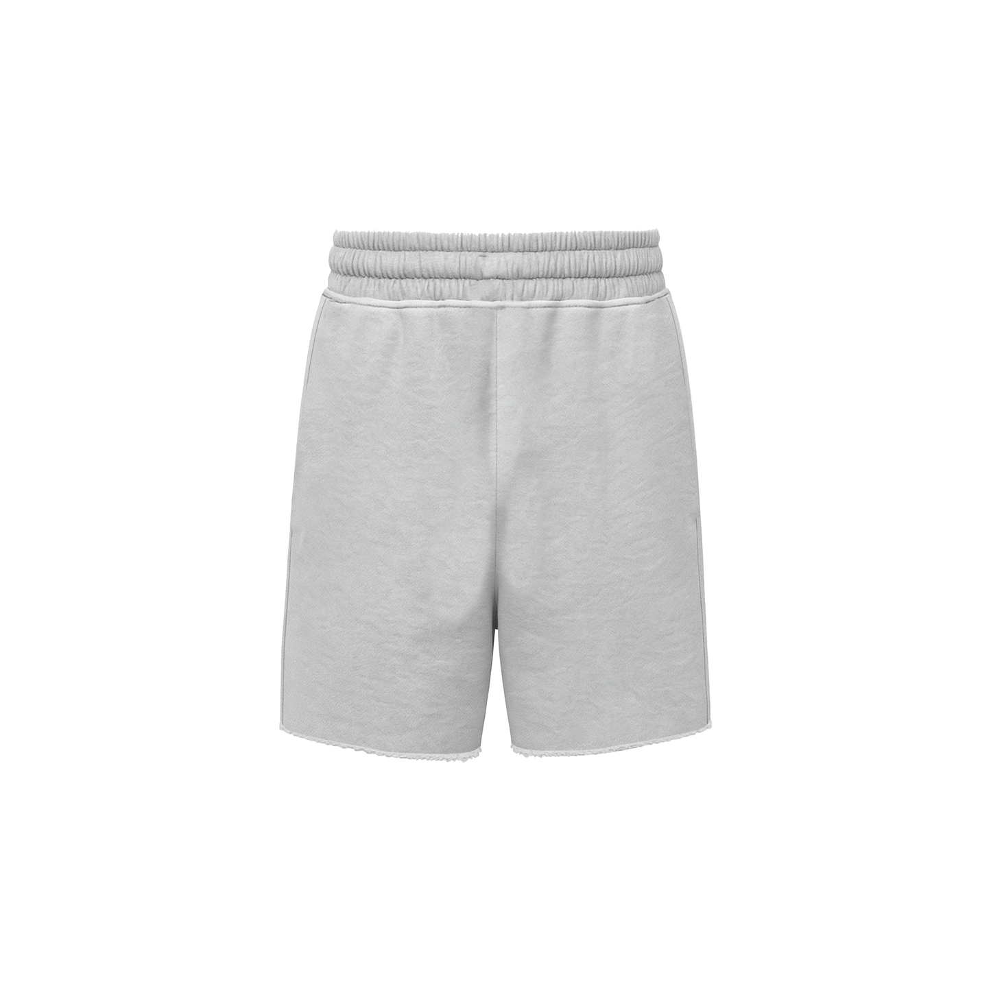 ASH GREY ESSENTIAL COTTON FLEECE SHORTS