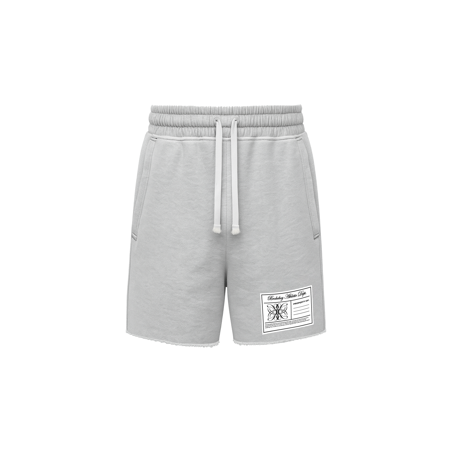 ASH GREY ESSENTIAL COTTON FLEECE SHORTS