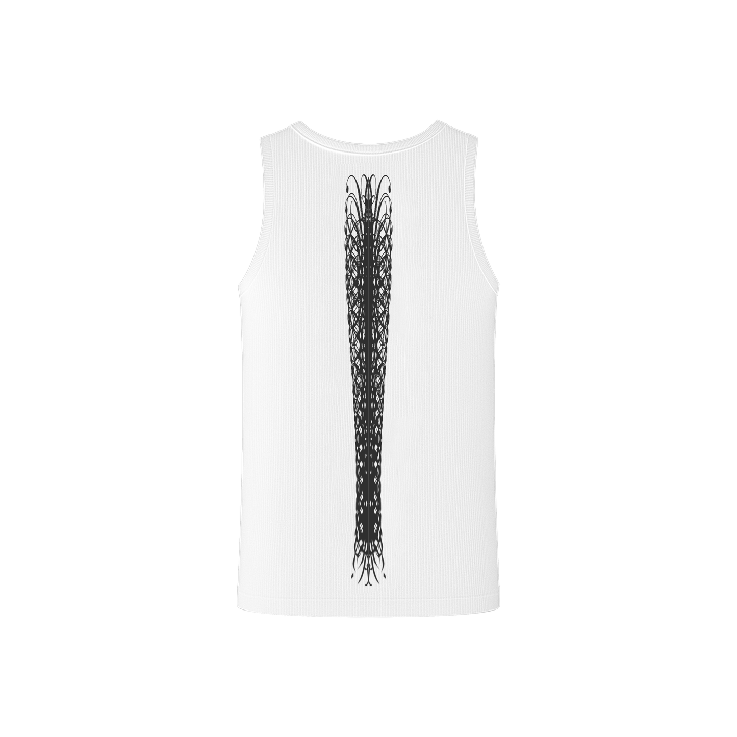 WHITE ESSENTIAL SPINE TANKTOP