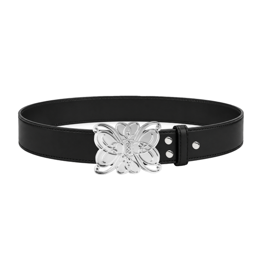 BROKEBOY MEMBER PEBBLED LEATHER BELT