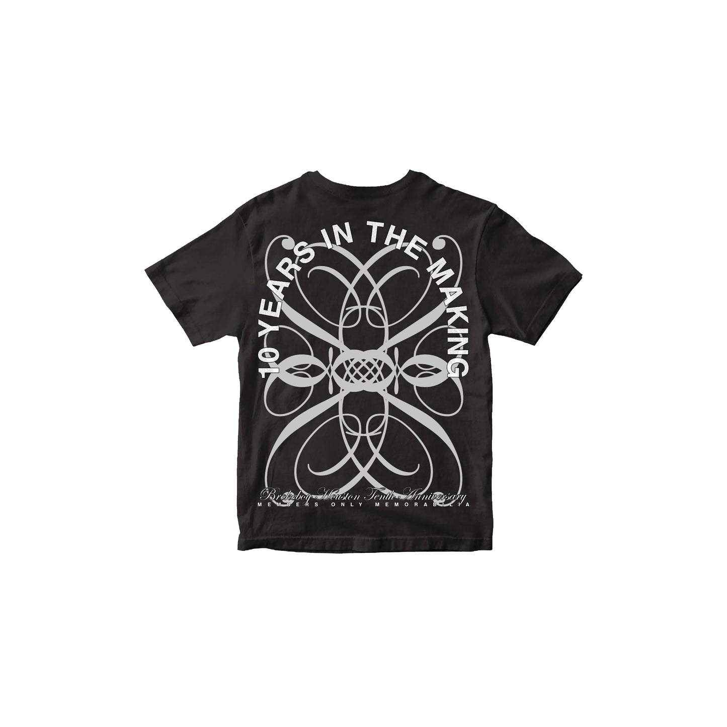 BLACK 10 YEAR ANNIVERSARY TEE