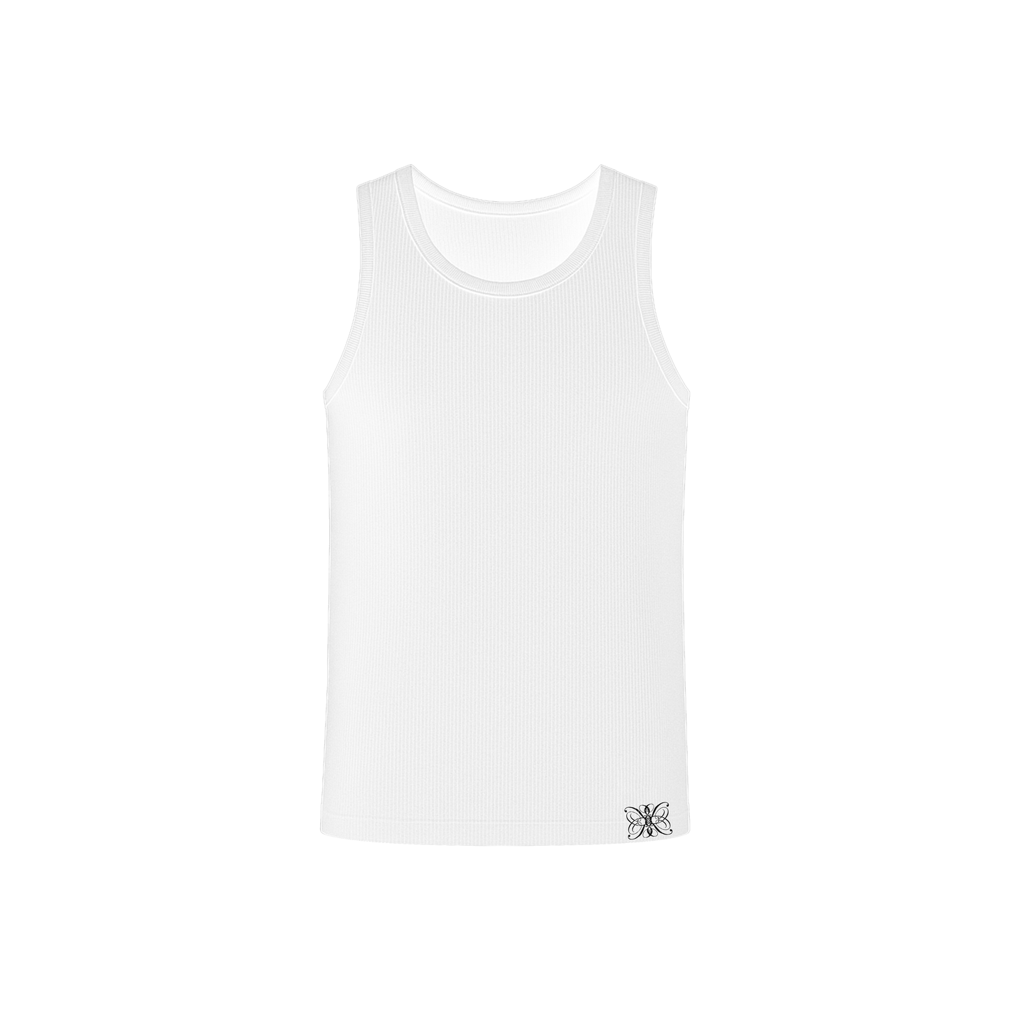 WHITE ESSENTIAL SPINE TANKTOP